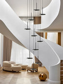 Axyaa Modern Nordic LED Staircase Chandelier for Living Room Restaurant Attic