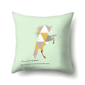 Axyaa Woodland Animal Cushion Cover: Bear Deer Pillow Case for Home Decor
