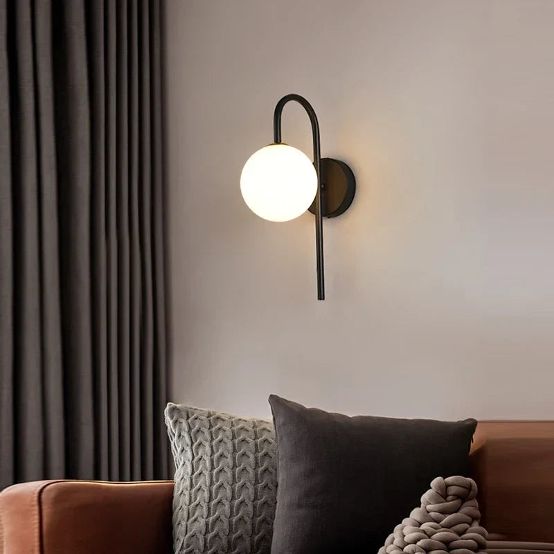 Axyaa Nordic LED Wall Lamp - Elegant Indoor Lighting for Bedroom & Living Room