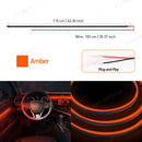 Axyaa LED Acrylic Strip: Cuttable, Flexible Decorative Car Interior Lamp