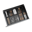Axyaa Aluminum Cutlery Drawer Organizer Tray for Kitchen Cabinet Storage