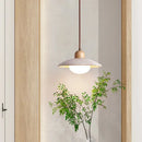 Axyaa Japanese Wooden Cream Pendant Lights
