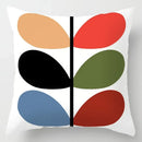Axyaa Geometric Ginkgo Leaf Print Pillow Cover for Stylish Home & Office Decor