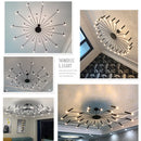 Axyaa Modern LED Chandelier: Stylish Lighting for Home, Living Room, Bedroom, Office, Study.