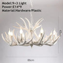 Axyaa Antler Chandelier Pendant Lamp | Nordic Style Hanging Lights for Bar and Bedroom
