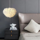 Axyaa Nordic Feather Lamp: Minimalist, Warm, Romantic Girl's Bedroom