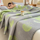 Axyaa Cotton Three-Layer Towel Quilt Sofa Cover Blanket and Shawl Blanket
