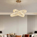 Axyaa Crystal Duplex Staircase Chandelier: Modern LED Luxury Light for Elegant French Hall.
