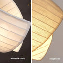 Axyaa White Chandelier Lightshade for Kitchen Island - French Country Minimalist Hanging Light