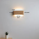 Axyaa Modern Minimalist Wooden LED Wall Lamp for Bedroom Stair Light