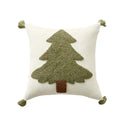 Axyaa Christmas Tufted Cushion Cover with Tassel Pillowcase, Holiday Decor 45x45/30x50cm