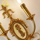 Axyaa Gold Lustre Copper Wall Lamp LED E14 Retro Medieval Wall Mounted