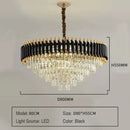 Modern Luxury Crystal Chandelier for Home Interior Decoration by Axyaa
