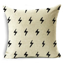Axyaa Geometric Lines Monochrome Pattern Pillowcase for Stylish Décor