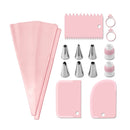 Axyaa Stainless Steel Nozzle Set with Baking Tools and Spatula