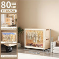 Axyaa 80cm Folding Wardrobe: Large Capacity Clothes & Blankets Organizer