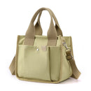 Axyaa Multi-partition Small Tote Handbag for Work and Outings