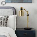Axyaa Retro Gold Desk Lamp for Living Room Bedroom Study