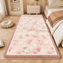 Axyaa Plush Pastoral Bedroom Carpet: Soft & Non-slip Rug for Home Decor