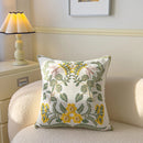 Axyaa Pastoral Flower Embroidery Pillowcase - Canvas Towel Sofa Cushion Cover