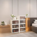 Axyaa White PP Shoe Storage Boxes With Wheels: Organize Shoes in Style