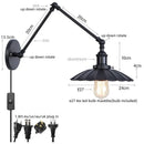 Axyaa Industrial Rustic LED Wall Sconce Lamp for Hallway and Bedroom
