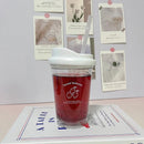 Axyaa Iced American Coffee Cup Tritan Water Bottle for Women