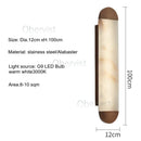 Axyaa Spanish Marble Wall Lamp Stainess Steel LED Light for Home Decor