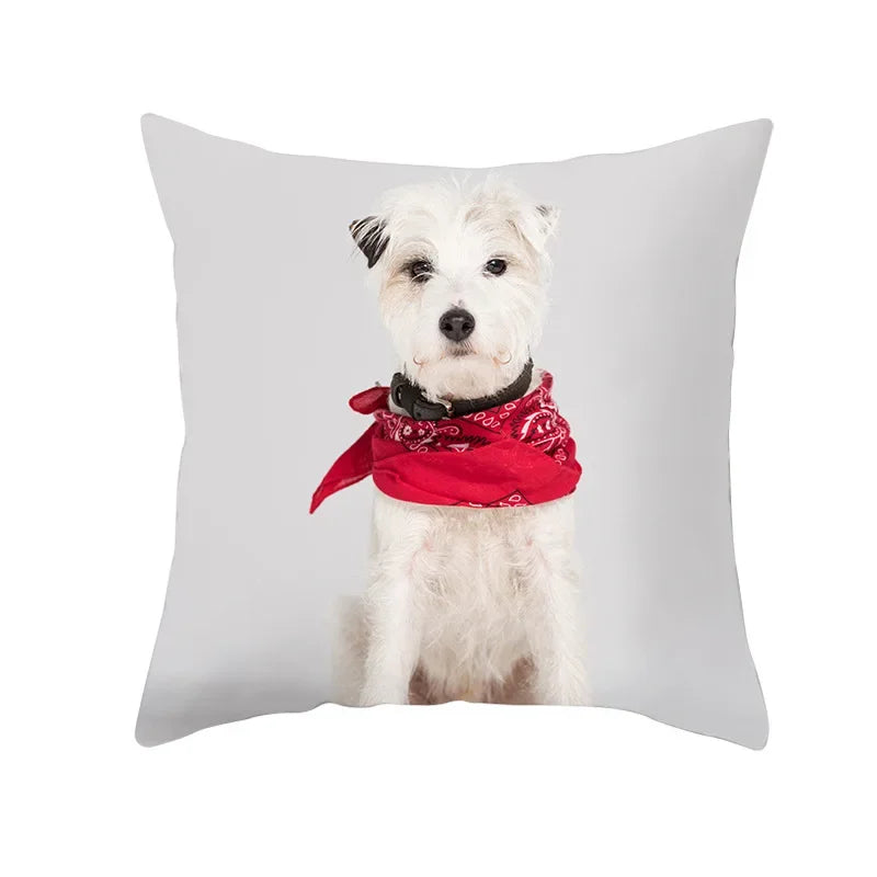 Axyaa Christmas Hat Pet Printed Cushion Cover 45x45cm