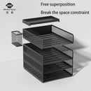 Axyaa Metal File Tray - Office Document Storage Rack