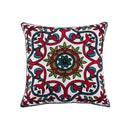 Axyaa Retro Embroidered Square Sofa Pillows for American Rustic Style Décor