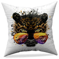 Axyaa Animal Print Pillowcase in Peach Skin Fabric - Modern Simple Cartoon Design