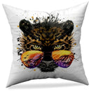 Axyaa Animal Print Pillowcase in Peach Skin Fabric - Modern Simple Cartoon Design
