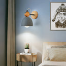 Axya Nordic Wooden Wall Sconce E27 LED Wall Light for Home Indoor Lighting
