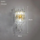 Axyaa Crystal Wall Lamp | Minimalist Light Luxury for Living Room, Bedroom, Corridor