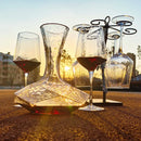 Axyaa Transparent Hammer Pattern Red Wine Glass Cup Large Capacity Glass Cup for Events