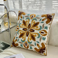 Axyaa Ethnic Floral Embroidered Pillowcase - Cotton Throw Cushion Cover
