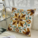 Axyaa Ethnic Floral Embroidered Pillowcase - Cotton Throw Cushion Cover