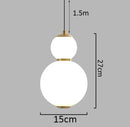 Axyaa Nordic Glass Balls Chandelier for Bedroom Restaurant Bar