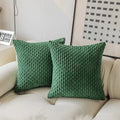 Axyaa Soft Corduroy Throw Pillow Covers 18x18 Inch for Farmhouse Home Décor
