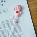 Axyaa Pink Bear 10mm Silicone Straw Cap for Stanley Tumbler