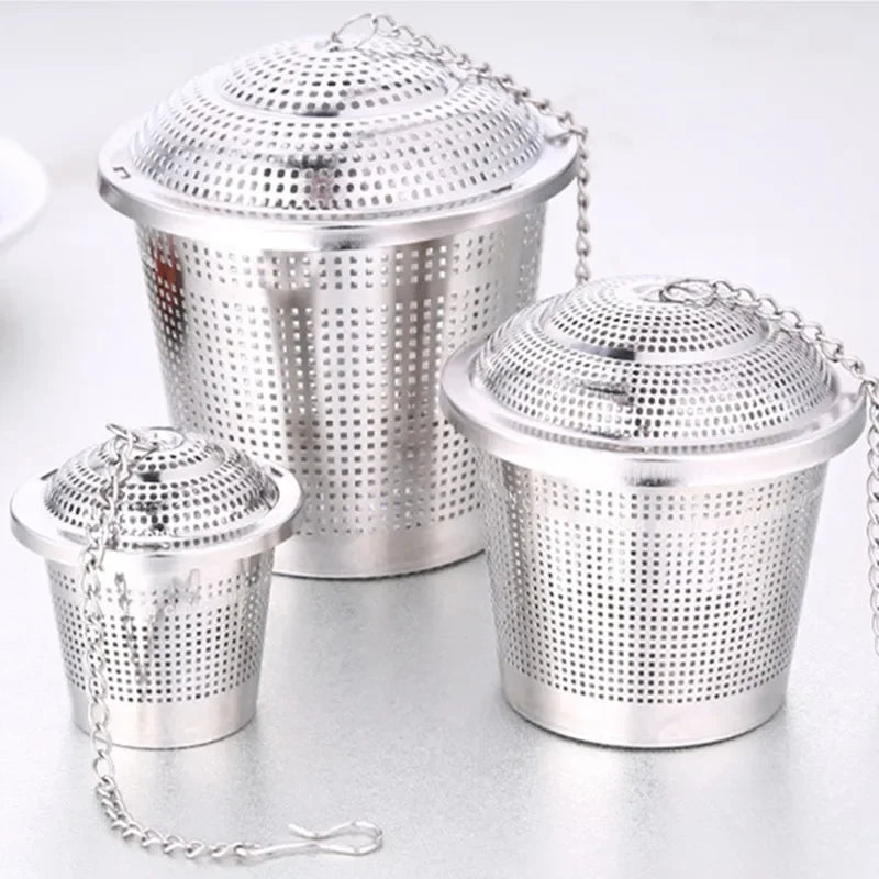 Axya 304 Stainless Steel Tea Ball Spice Infuser Basket Soup Flavor Strainer Box