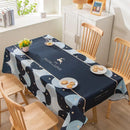 Axyaa Light Luxury Rectangular Tablecloth with Oil-Proof and Anti-Scalding Features