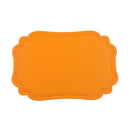 Axyaa Orange Halloween PU Leather Placemats - Set of 10