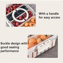 Axya Food Preservation Box with Lid, Handle, Divided Tray - Kitchen Storage Containers