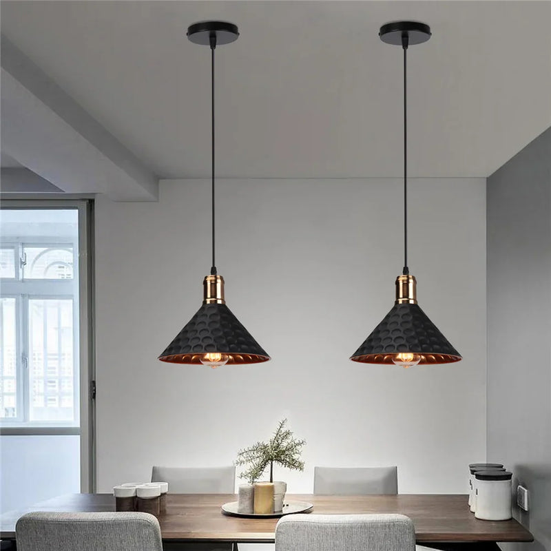 Axyaa Black Aluminium Ceiling Pendant Light for Modern Decor