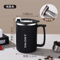 Axyaa Insulated Stainless Steel Coffee Mug with Tea Strainer, Lid, and Handle