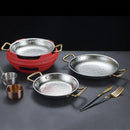 Axya Stainless Steel Crayfish Plate Seafood Rice Pot & Stew Pot for Spanish Recipes