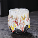 Axyaa Yamagata Ceramic Teacups Set - Handmade Retro Kung Fu Tea Accessories