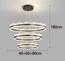 Axyaa Modern Home Decor LED Pendant Light Chandeliers for Living Room